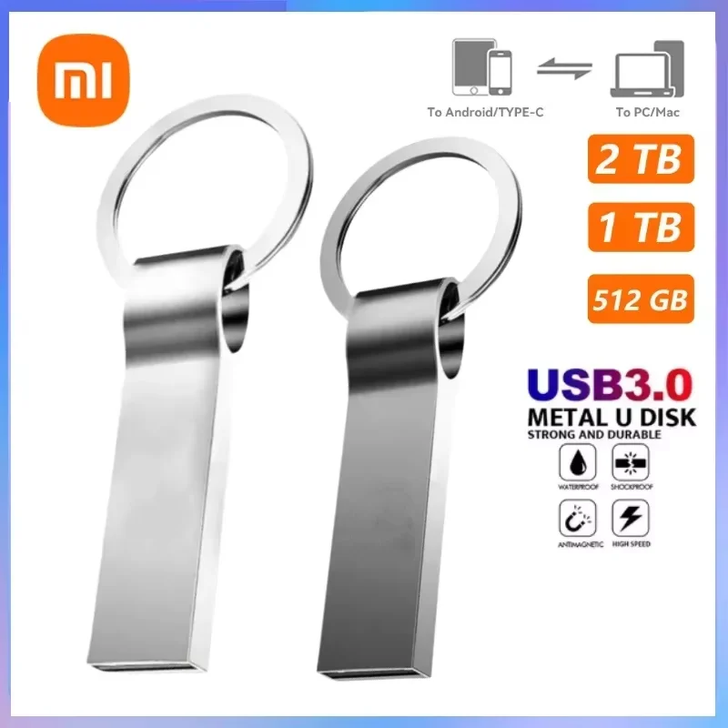 Xiaomi-unidad Flash Usb 3,0, memoria de transferencia de datos de alta velocidad, ultrafina, 2tb, 1tb, 512gb, 256gb