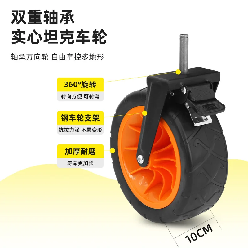 Outdoor camper outdoor outing dinner multi-functional camping cart portable folding