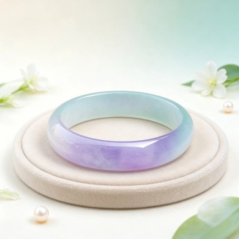 Natural Fresh and Simple Flat Strip Lavender Bracelet