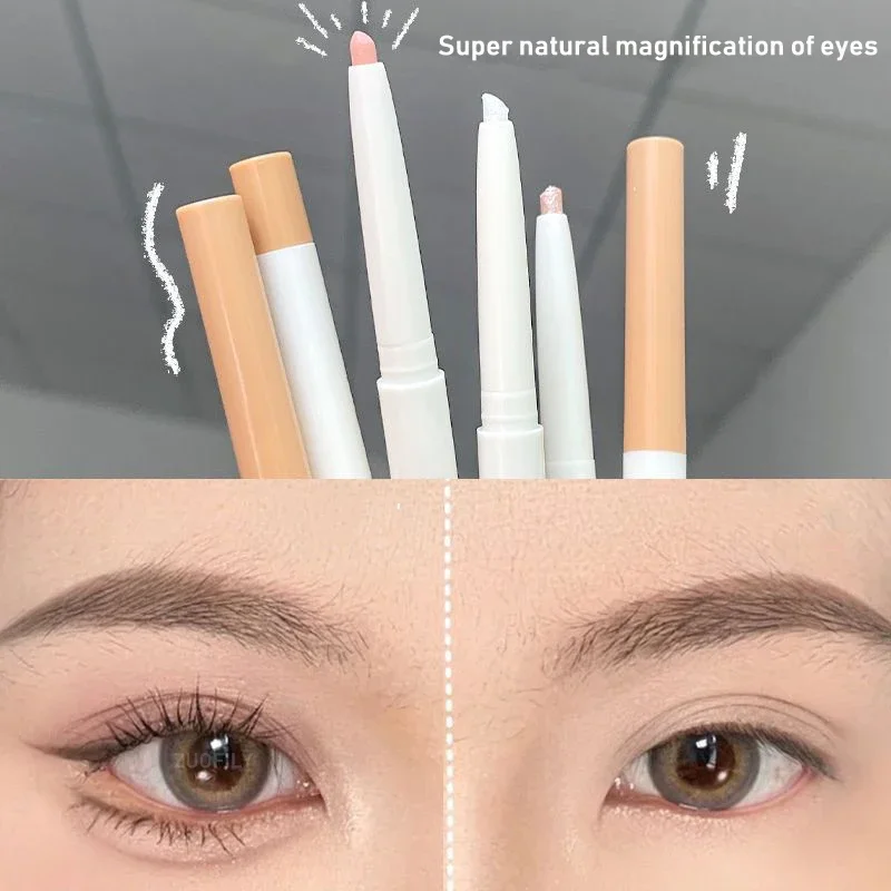 女性用アイシャドウ,カラーリングアイペンシル,シャマー接着剤,アイライナー,ナチュラル,明るくきらめく,防水化粧品,トレンディ