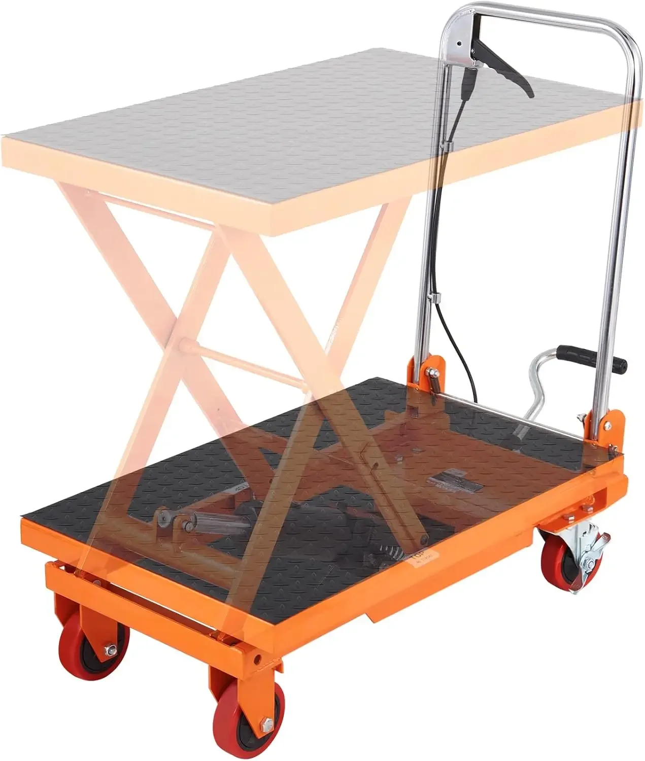 TF15 Hydraulic Lift Table Cart, 330lbs Capacity 28.5