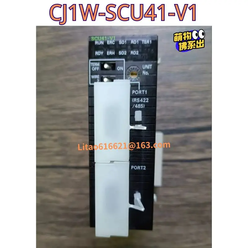 The functional test of the second-hand module CJ1W-SCU41-V1 is OK