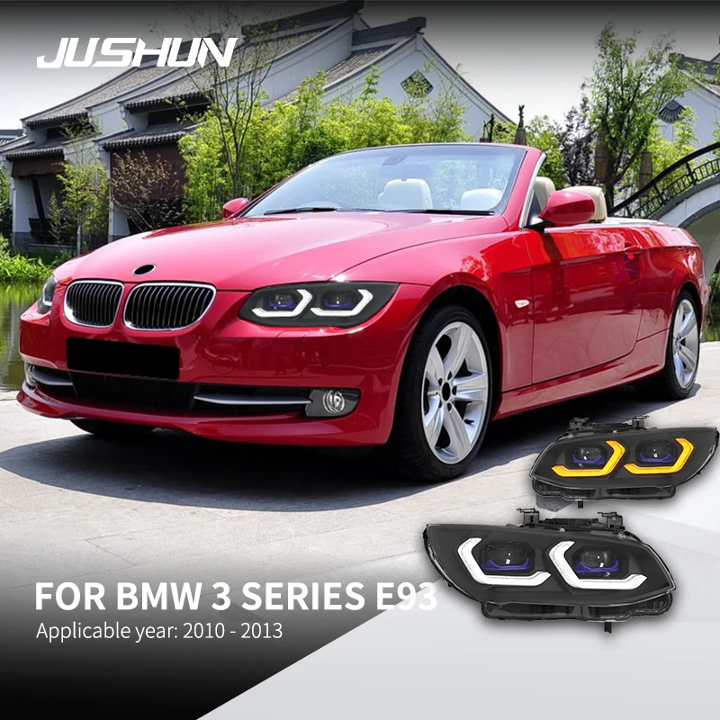 Car Head Lamp For BMW 3 Series E93 Headlights 2010-2013 LED Headlight DRL Turn Signal High Beam Angel Eye Projector Lens