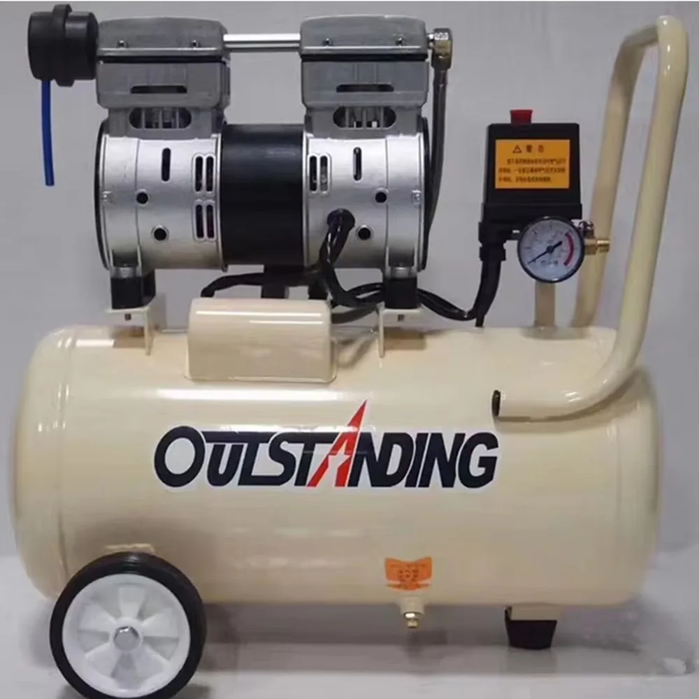 30L 50L Oil Free Silent Air Compressor Pump for Pneumatic Heat Press Machine, Low Noise Stable Air Supply