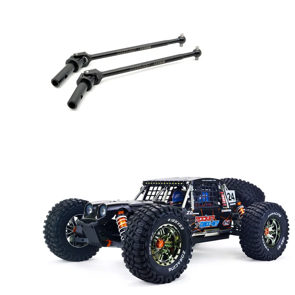 Arbre d'entraînement avant en métal ABWE-2Pcs CVD 8611 pour ZD Racing DBX-07 DBX07 1/7 RC, pièces de mise à niveau de voiture, accessoires de rechange