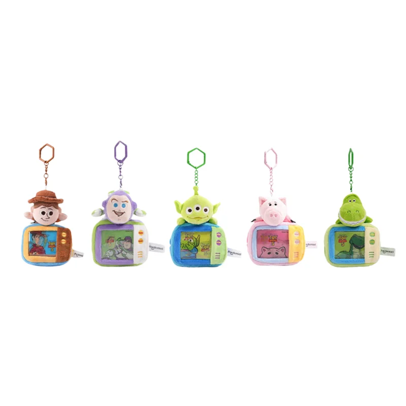 New Genuine Toy Story 5 Little Hobas Woody Pendant Plush Keychain Earphone Bag Zero Wallet International Children's Day Gift