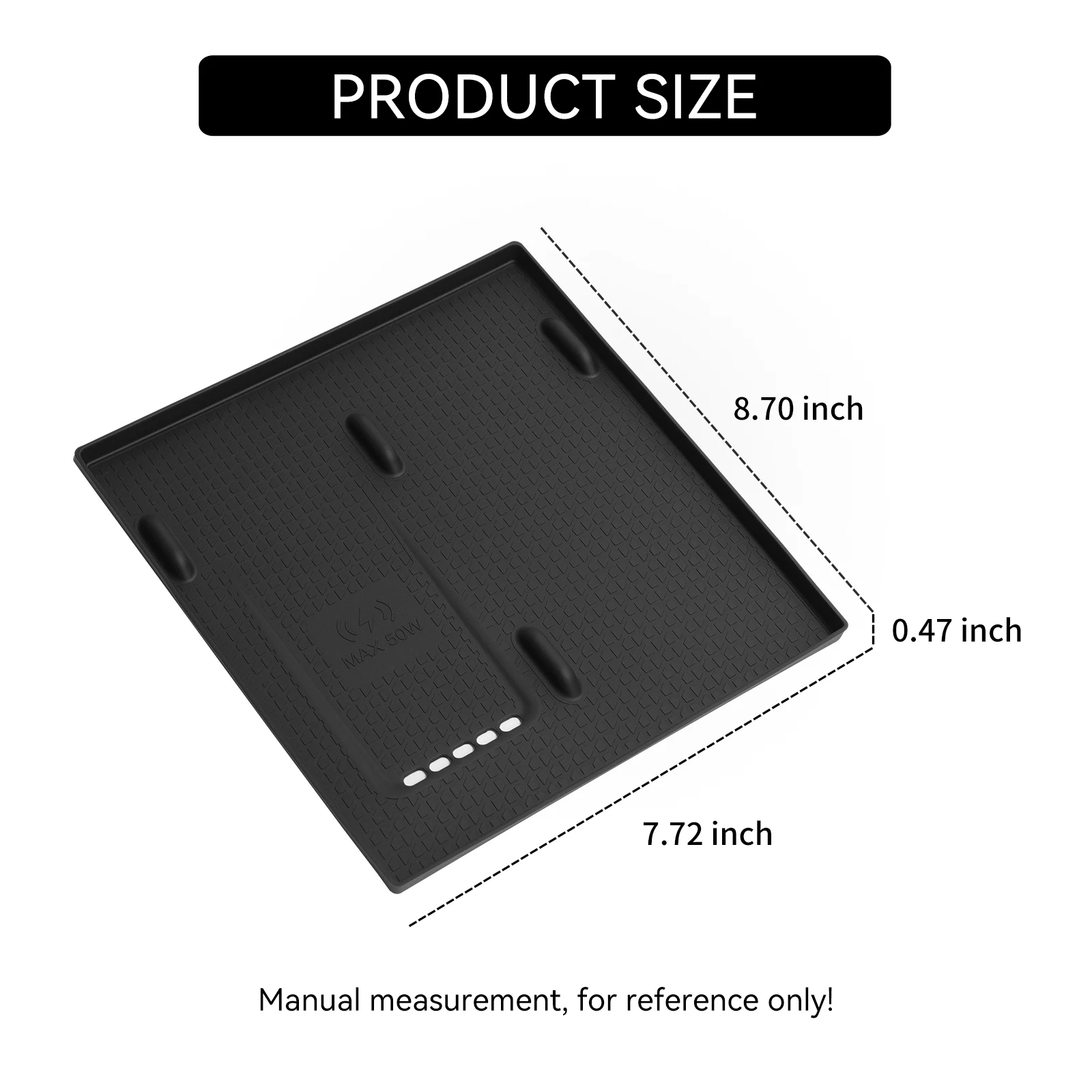 LUCKEASY for BYD Yuan UP/Atto 2 2025 2026 Wireless Charging Pad Non-slip Pad Accessories Car Phone Charger Mat Protective Mat