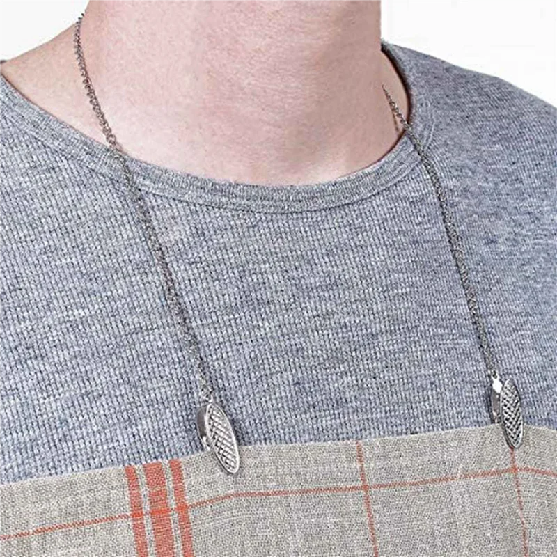 ABWR-20 Stück Serviettenkette, Serviettenhalter, Serviettenklammern, Kette, flexibles Lanyard, Umhängeband für Senioren, ältere Erwachsene und Kinder