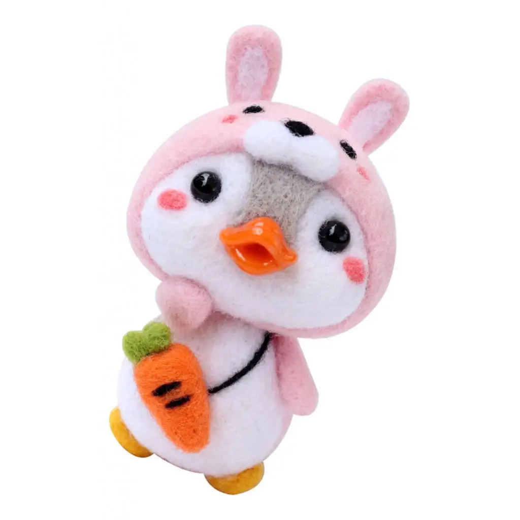 Wool Animals Felting Kit, Pure 66S Wool, Felting Foam Mat, , Instruction & Videos for Arts And Crafts - Easy for Beginners