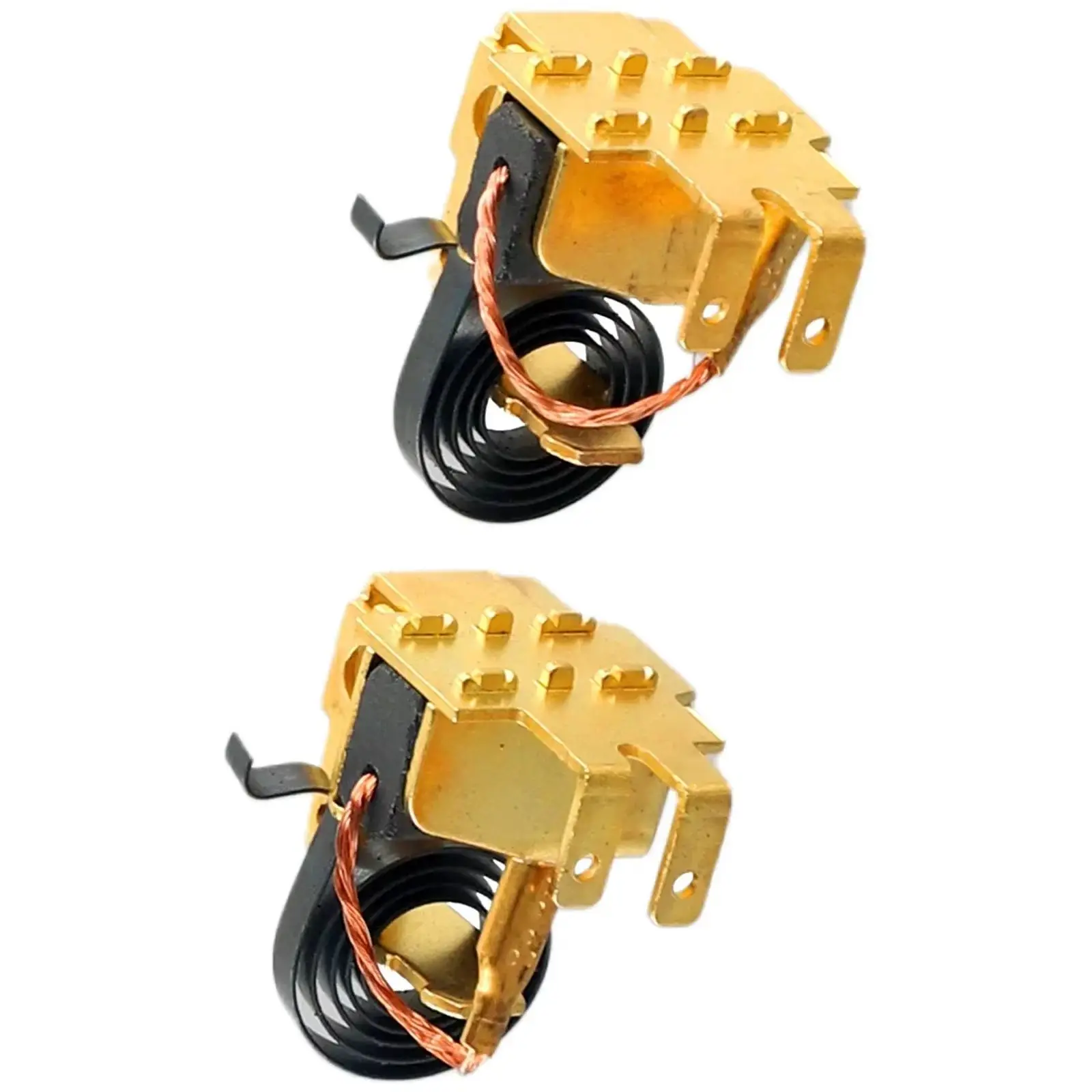 

6 Pcs Carbon Brush Set Angle Grinder Parts Carbon Brush W Spring W Holder Set For Bosch GWS6-100 Metal Material Tool Accessories