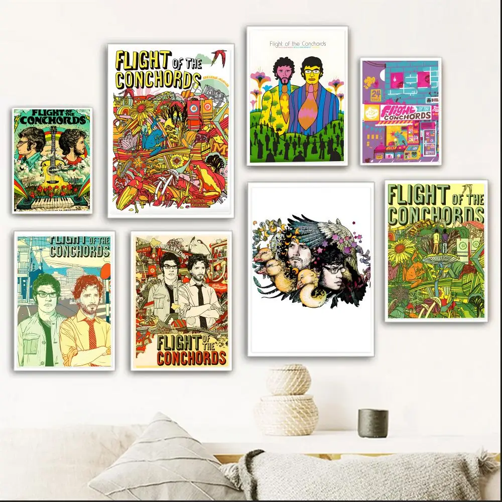 F-Flight of the Conchords elegant Poster retro art living room decoration bar Promotional