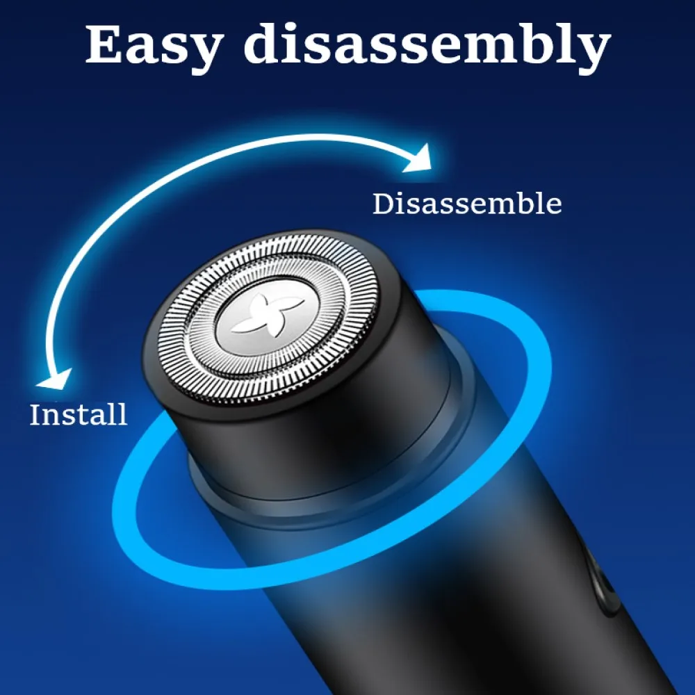 Mini มีดโกนหนวดไฟฟ้าสำหรับผู้ชายมีดโกนหนวดไฟฟ้าแบบพกพามีด Beard USB ชาร์จผู้ชายเครื่องโกนหนวดใบหน้ามีดโกน