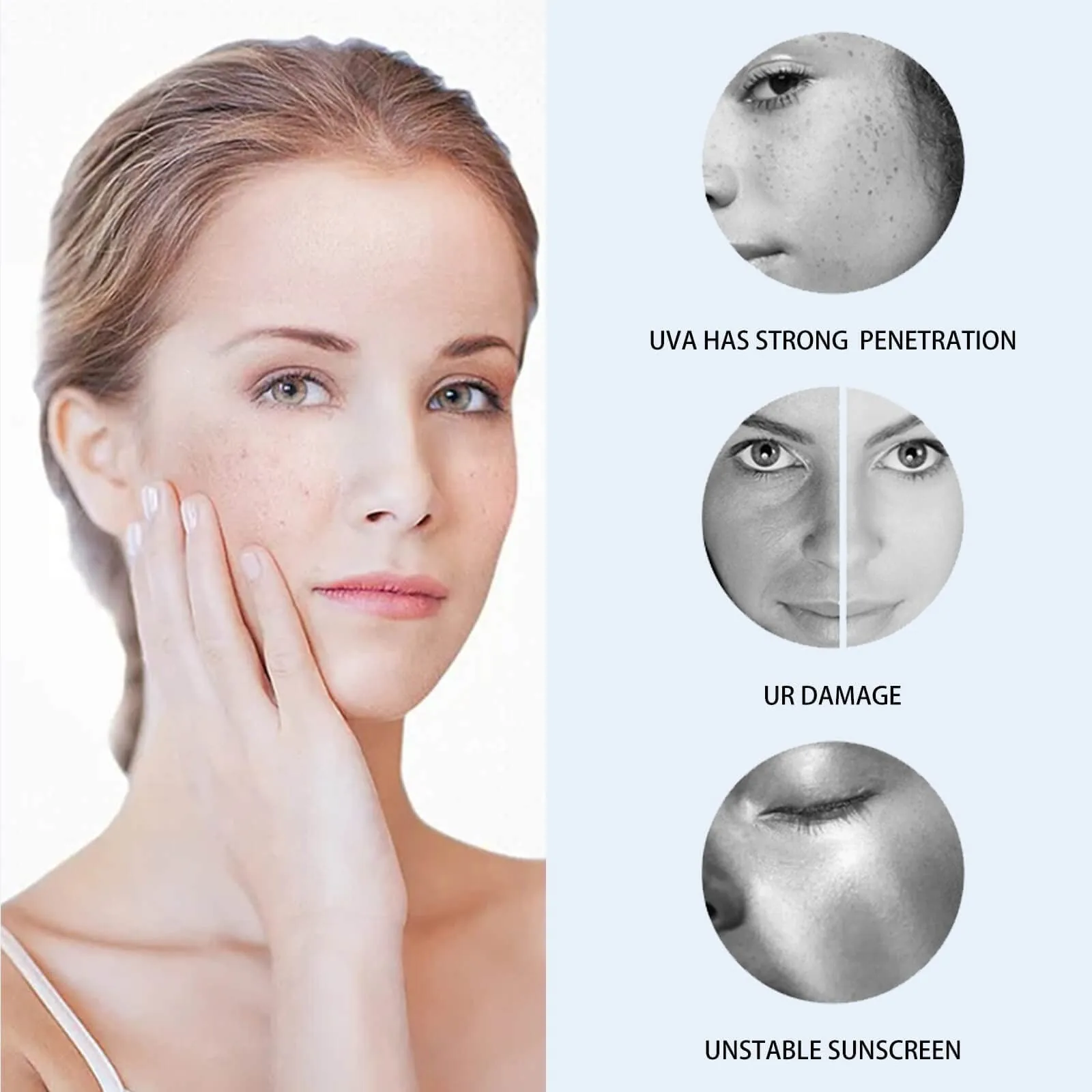 Patch per protezione solare da golf Maschera per la cura UV all'aperto Gel idratante Maschera per la cura della pelle Maschera al collagene di sollevamento adatta per sport all'aria aperta in bicicletta