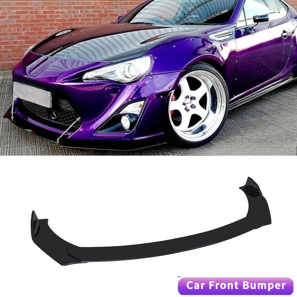 

LAICY For T0yota GT86 Car Front Bumper Lip Chin Spoiler Splitter Body Kit Protector Cover Guard Deflector Black