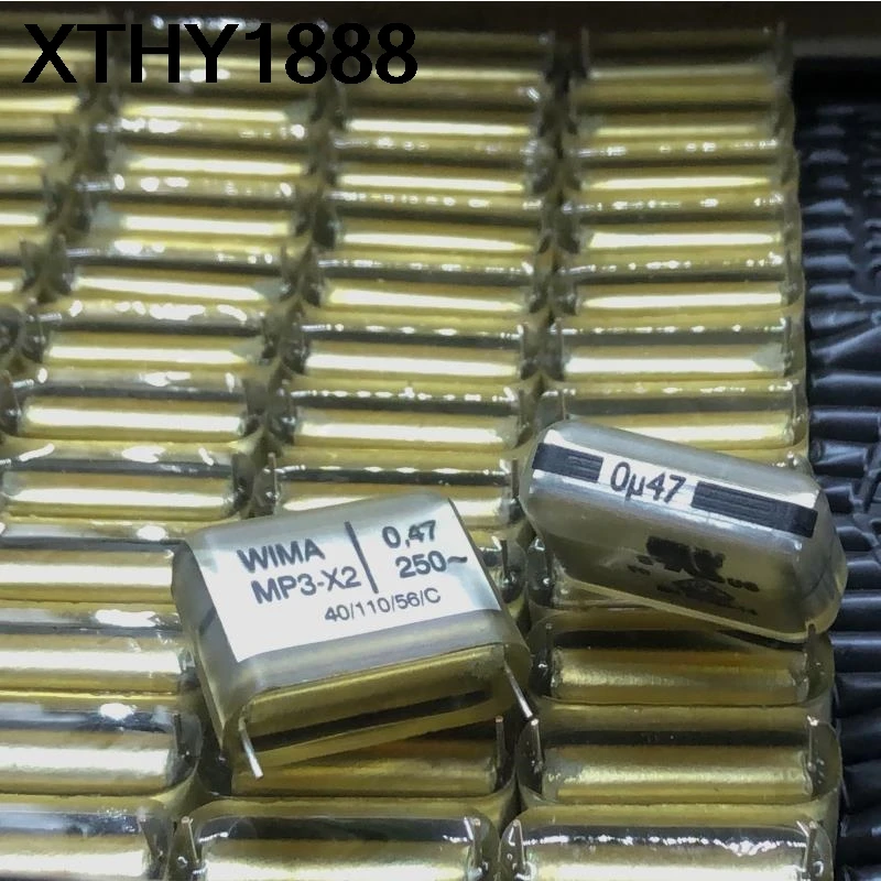 

2 шт. 0,47 мкФ 250 В переменного тока 250VAC474 470NF 250 В MP3-X2 аудиоконденсатор