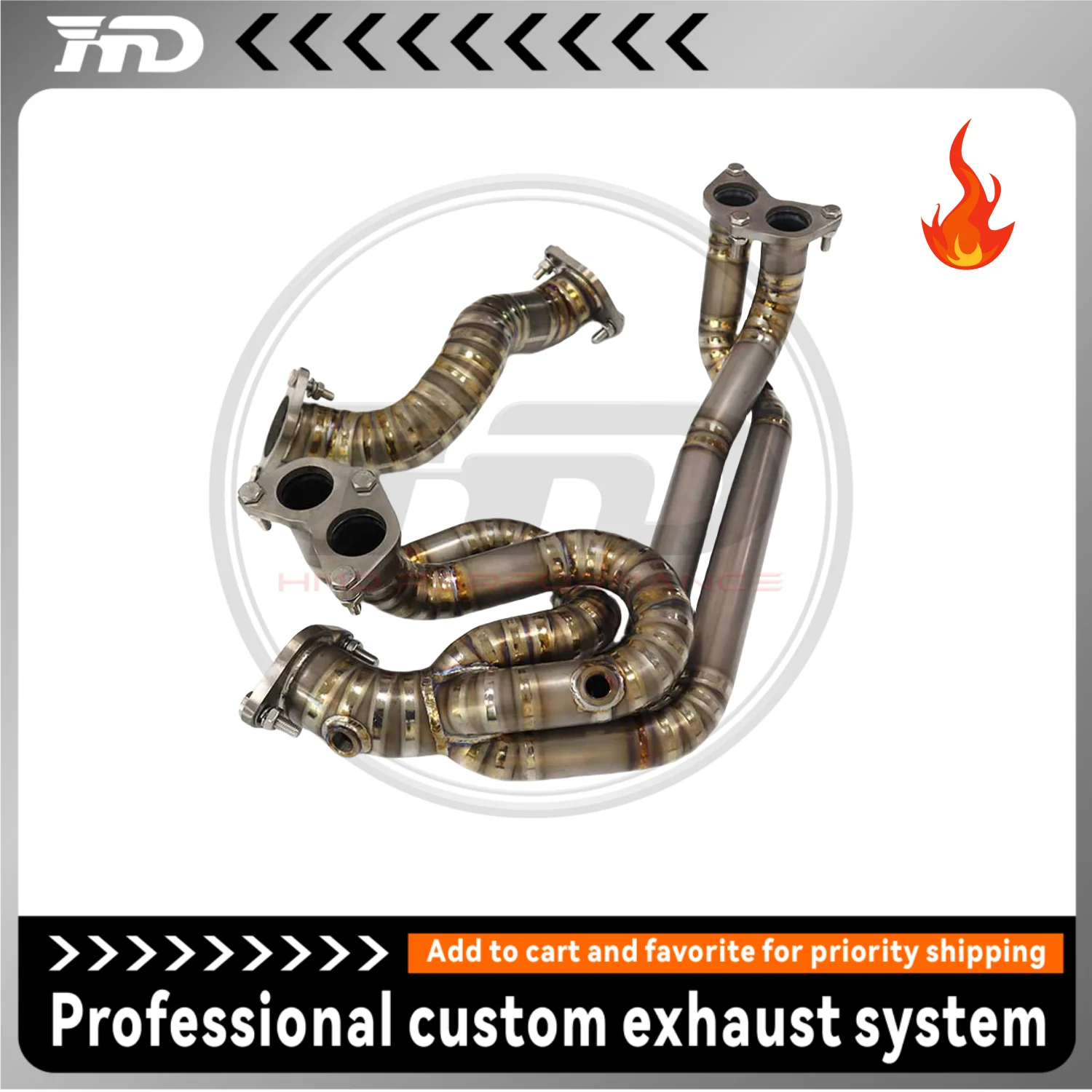 

HMD Titanium Exhaust System Manifold for Subaru BRZ 2.0L High Flow Performance Headers