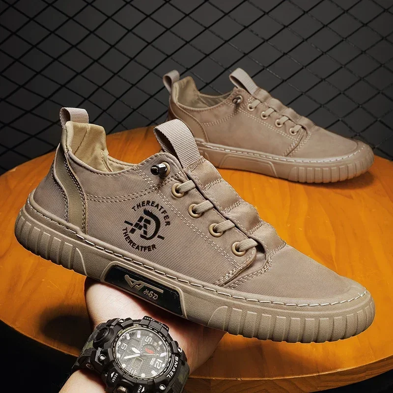 Men Casual Shoes Breathable Ice Silk Canvas Shoes Loafers Sneakers Outdoor Comfort Slip on Flat Vulacnized Shoes Adult Moccasins