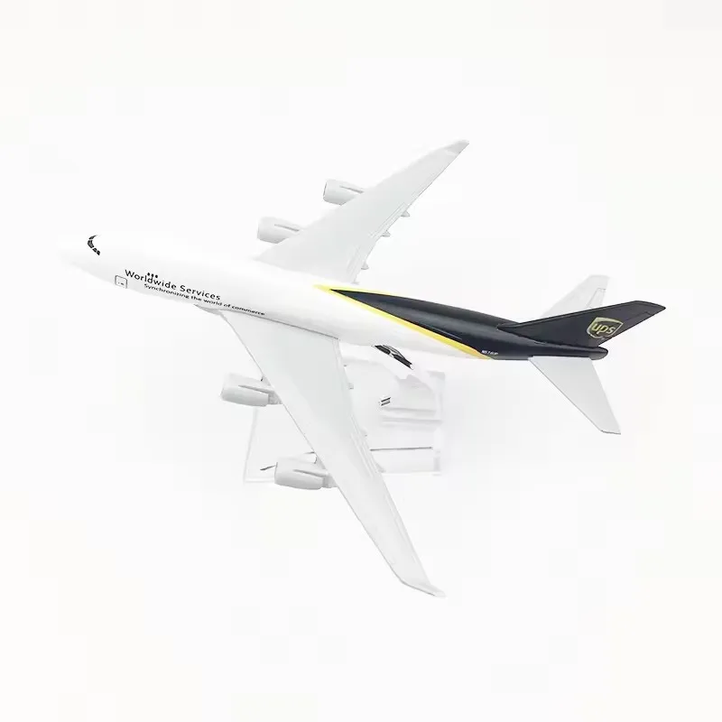 

Модель 16 см, литой под давлением сплав, металл, самолет по всему миру, UPS B747 с базовой коллекцией, украшение, дисплей, игрушка в подарок