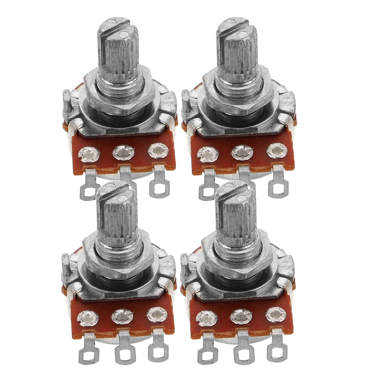 

4 Pcs Guitar Potentiometer Audio Volume Tone Bass Accessories Metal Electric Pots