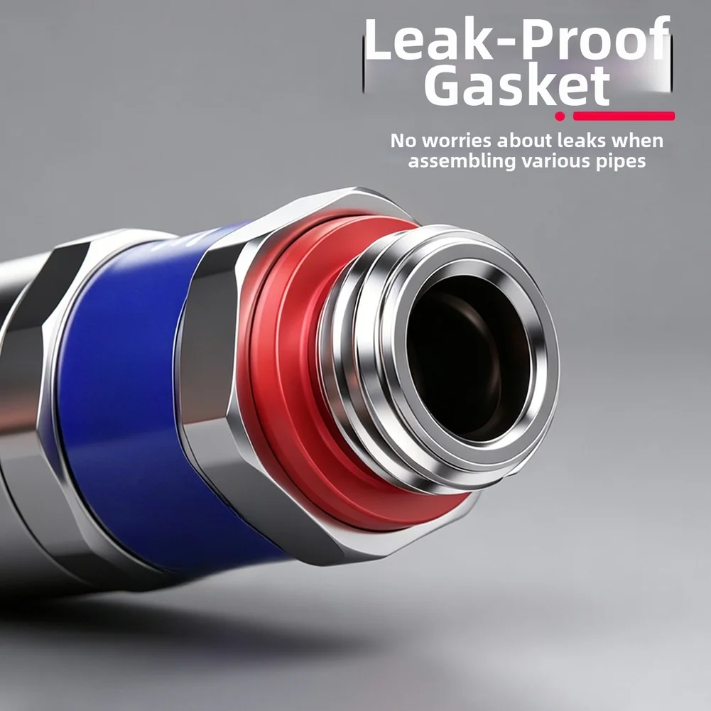 Anti-Twist Copper Connector for Spray Nozzles Featuring Smooth 360 Degree Rotation Compatible with For Garden Hoses