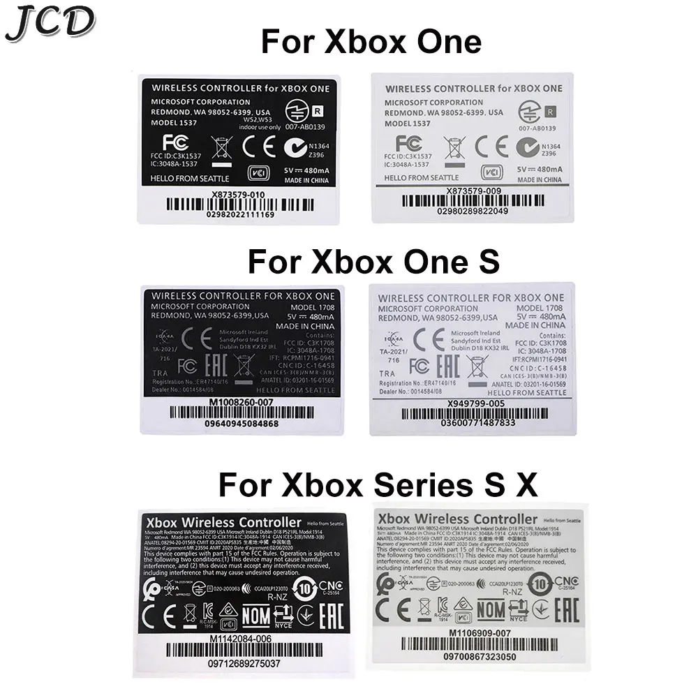 

JCD 2pcs FOR XBOX Series S X Skin Sticker Stickers For XBOX ONE Slim/S Elite Controller Handle Sticker Label