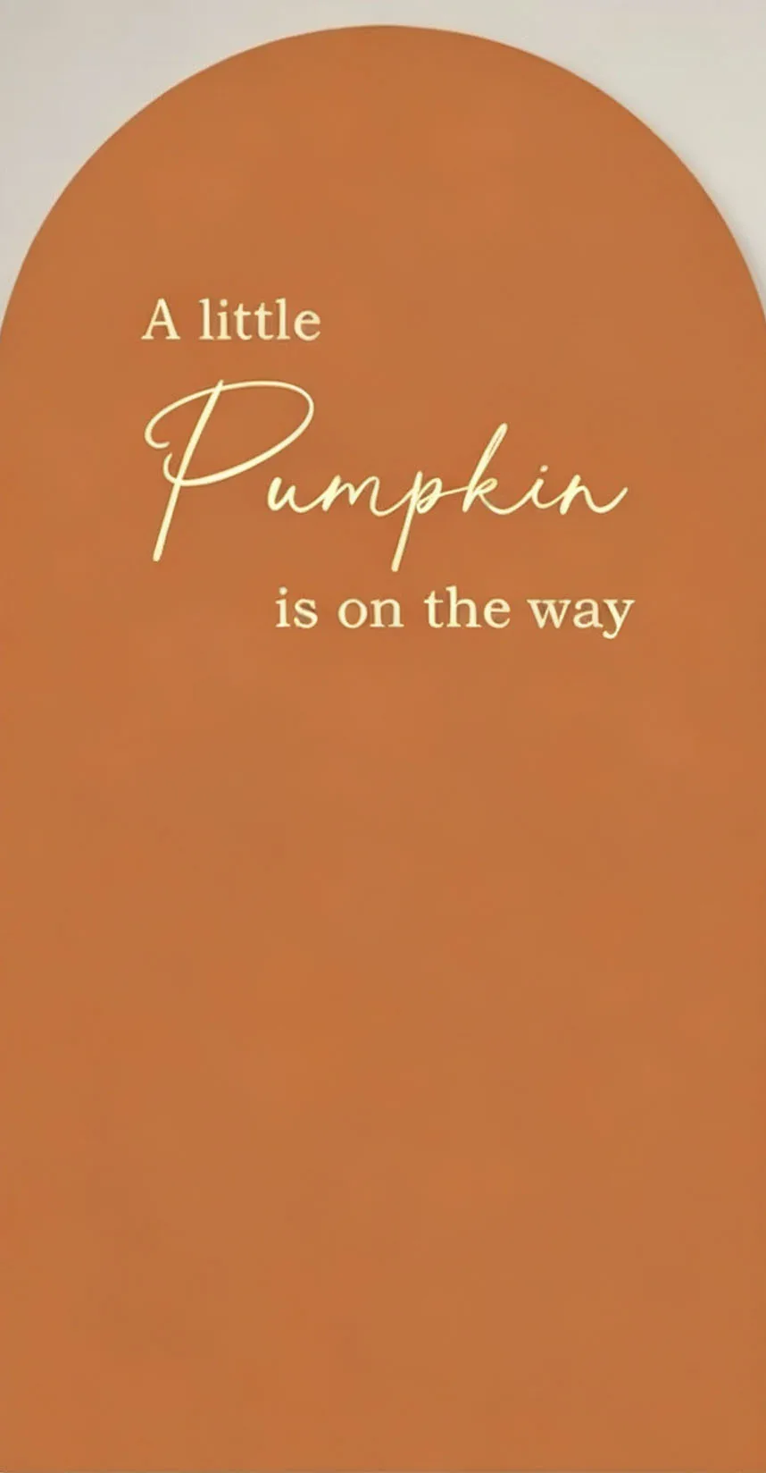 Custom 2-Side Little Pumpkin is on the Way Baby Shower Arch Cover Autumn Fall Pumpkin Birthday Party Decor Backdrop Photo