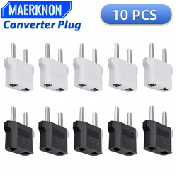 3/5/10pcs US To EU Plug Adapter EU Euro US Plug Adapter Travel charger Adapter Electric EU Plug Converter Power Socket Europe