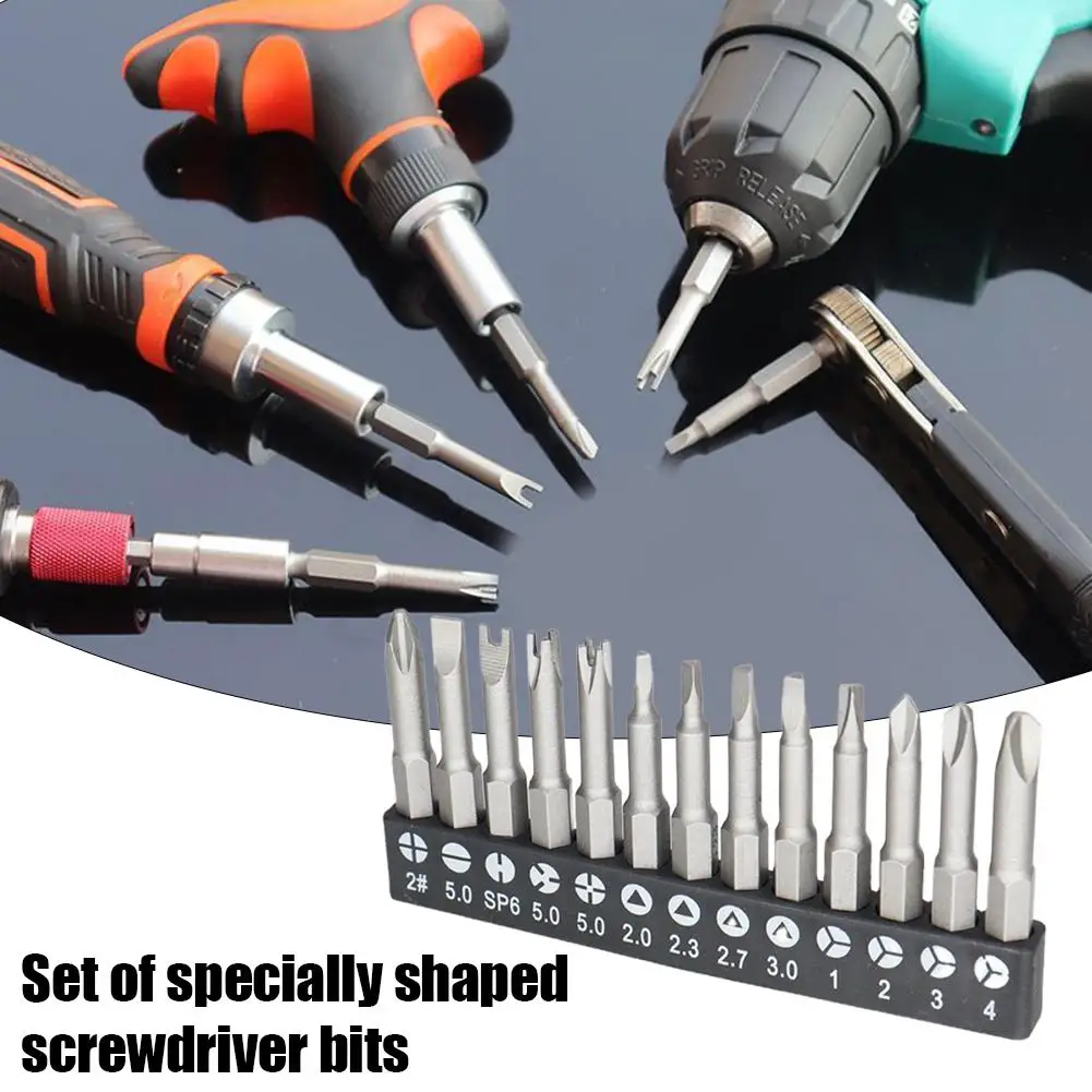 13 Pcs Extra Long Screwdriver Bit Set 5cm / 1.97