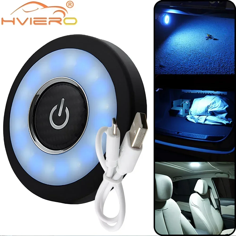 

1Pcs Car Interior Light Roof Dome Lamp Reading Auto License Plate Trunk Led Door Touch Night Portable Wireless Ceiliing Bulb 2W