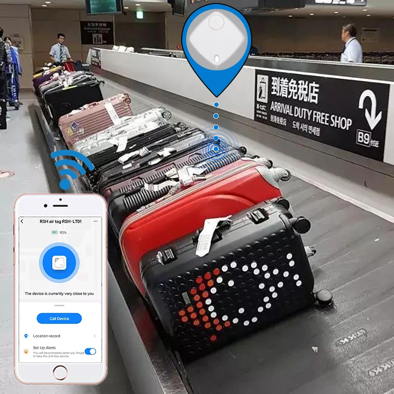 GPS Tracker Bluetooth 5.0 Anti-Lost GPS Mini Device Pet Elderly Kid Bag Wallet Car Tracking For IOS Android Smart Finder Locator