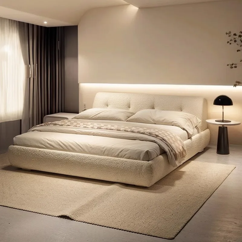 

European Modern Bed Wedding Fashionable Apartment Confortable Bed Double Master Bedroom Cama Casal King Size Bed Set Furniture