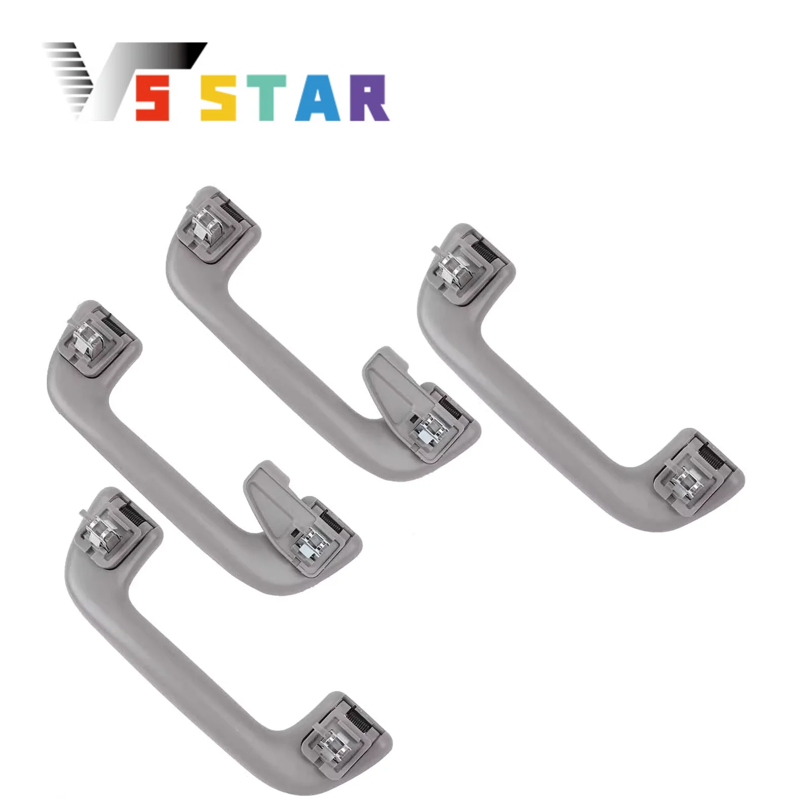 

74610-52020 74610-52030 4pcs Durable Front +Rear Inner Roof Ceiling Pull Handle Grab For 2007-2015 Highlander Gray SLJ-1199