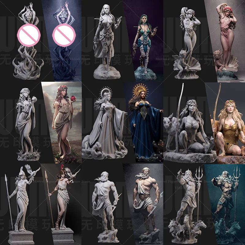 1/24 1/18 Scale DIY Self-assembled GK 3DResin Un-panited White Model Night God Nix Girl of Destruction and Rebirth Persephone