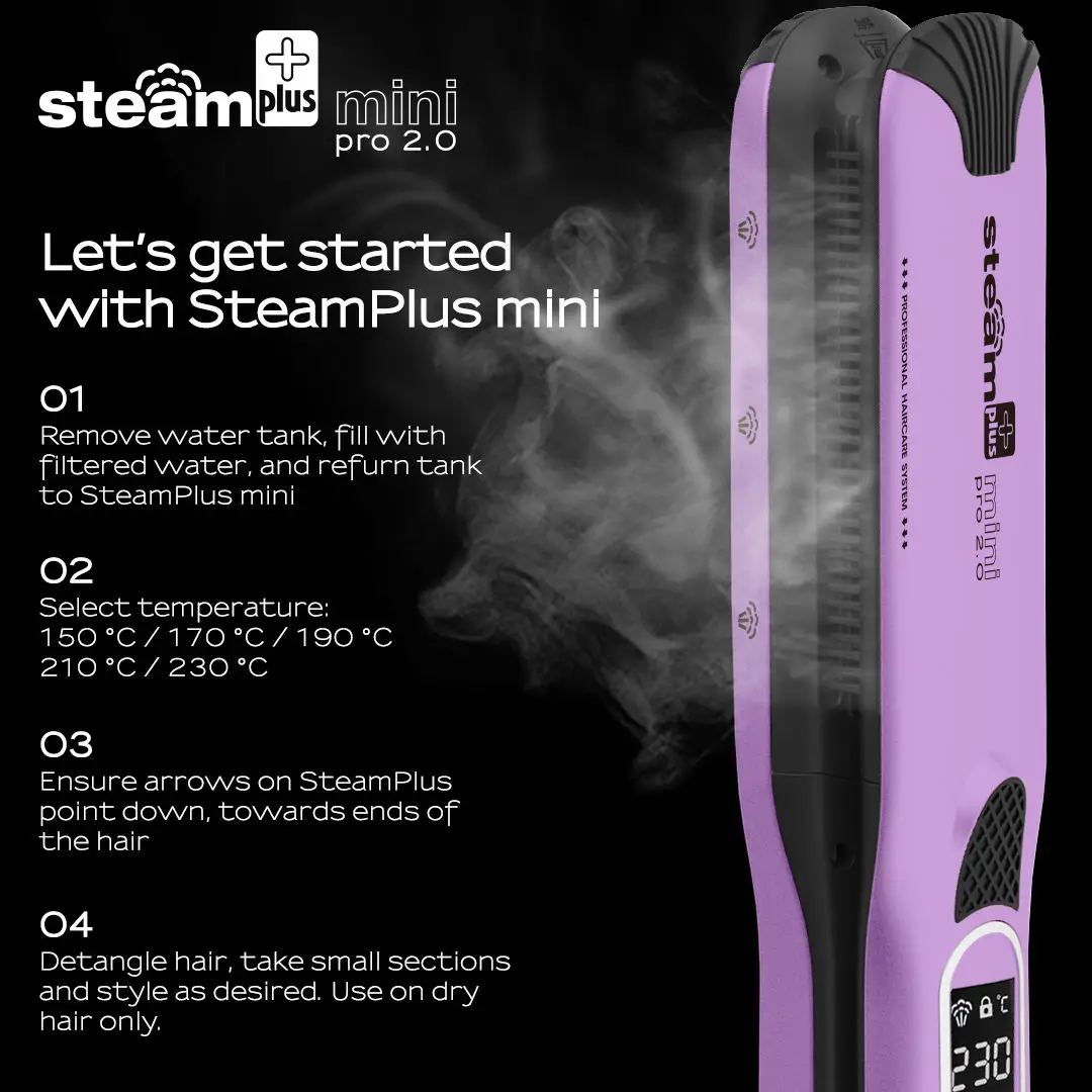 Zz Electric Steam Hair Brush Tourmaline Titanium Flat Iron Ceramic Professional Steam Hair Straightener view 4
