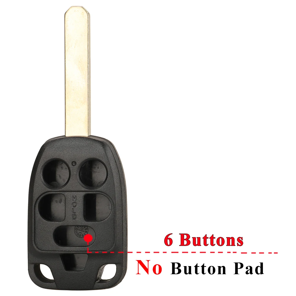 Jinyuqin 5/6 Tasten Remote Key Shell fit für HONDA Odyssey Elysion Remote Key Case Fob Ersatz