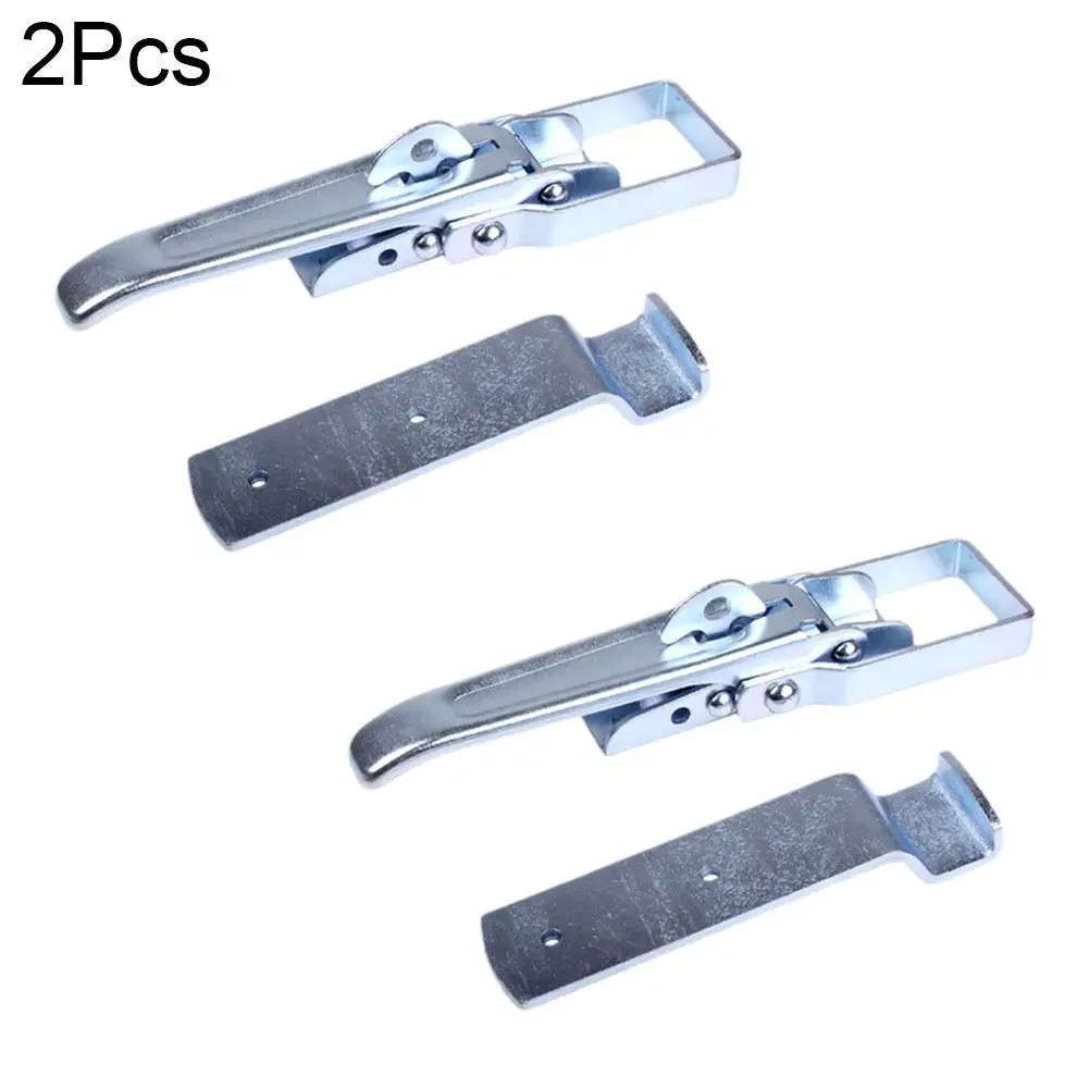 

2PCS Trailer Lift Gate Latches Replacement Spare Parts Heavy Duty Hasp Handle Over Centre Body Clamp For Camper RV Accessories