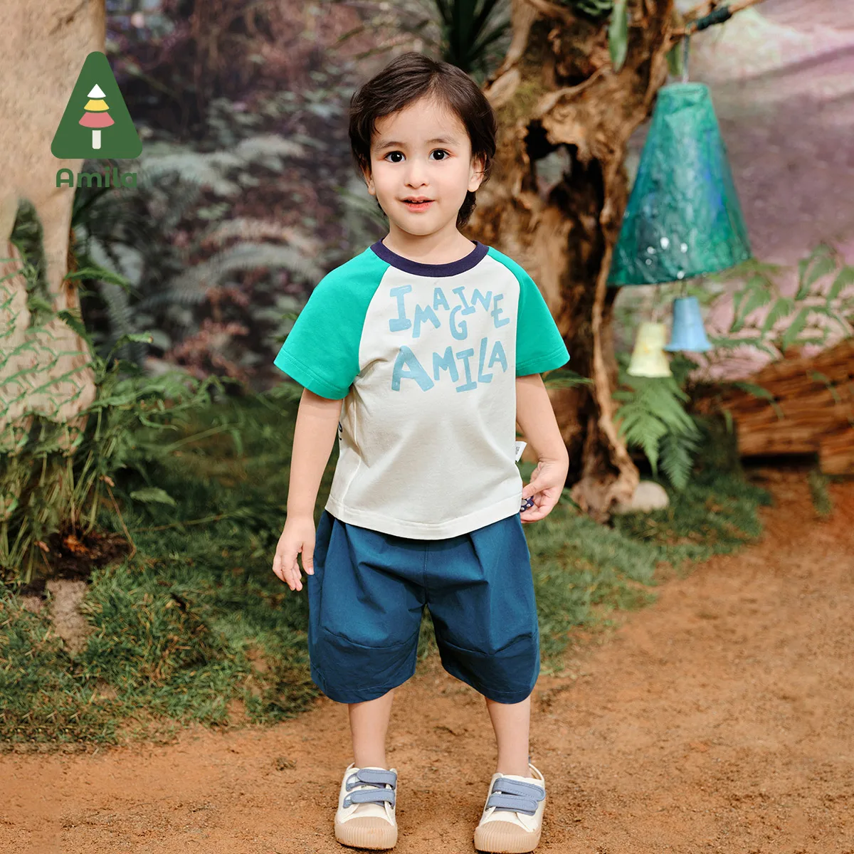 Amila 2024 Summer New Boys Girls Bottom Solid Color Five-point Shorts High Quality Multiple Pants 0-6Y