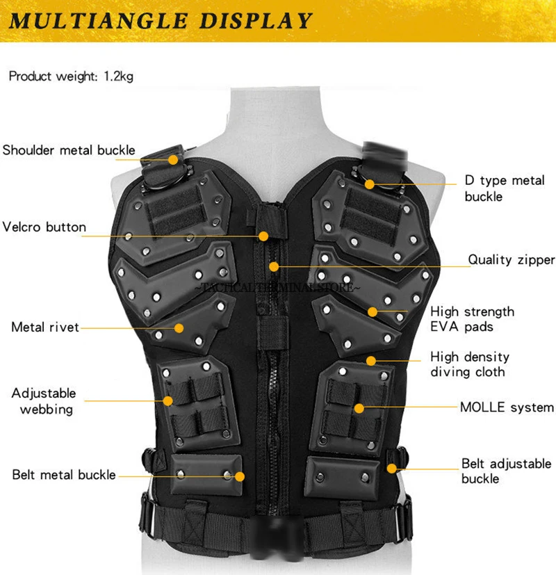 KÖNIG KONG WESTE 2,0 Taktische Platte Träger Einstellbare Kampf Körper Rüstung Jagd Outdoor CS Airsoft Ausrüstung Training TF3 Westen – Detail 2