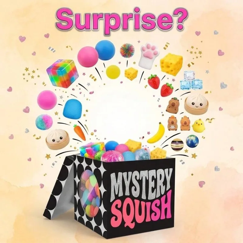 

Fantasy Cute Squishy Blind Box, Random Assorted Squeeze Toys, 1 Pcs Guaranteed Lucky Surprise Fidget Toy for Stress Relief