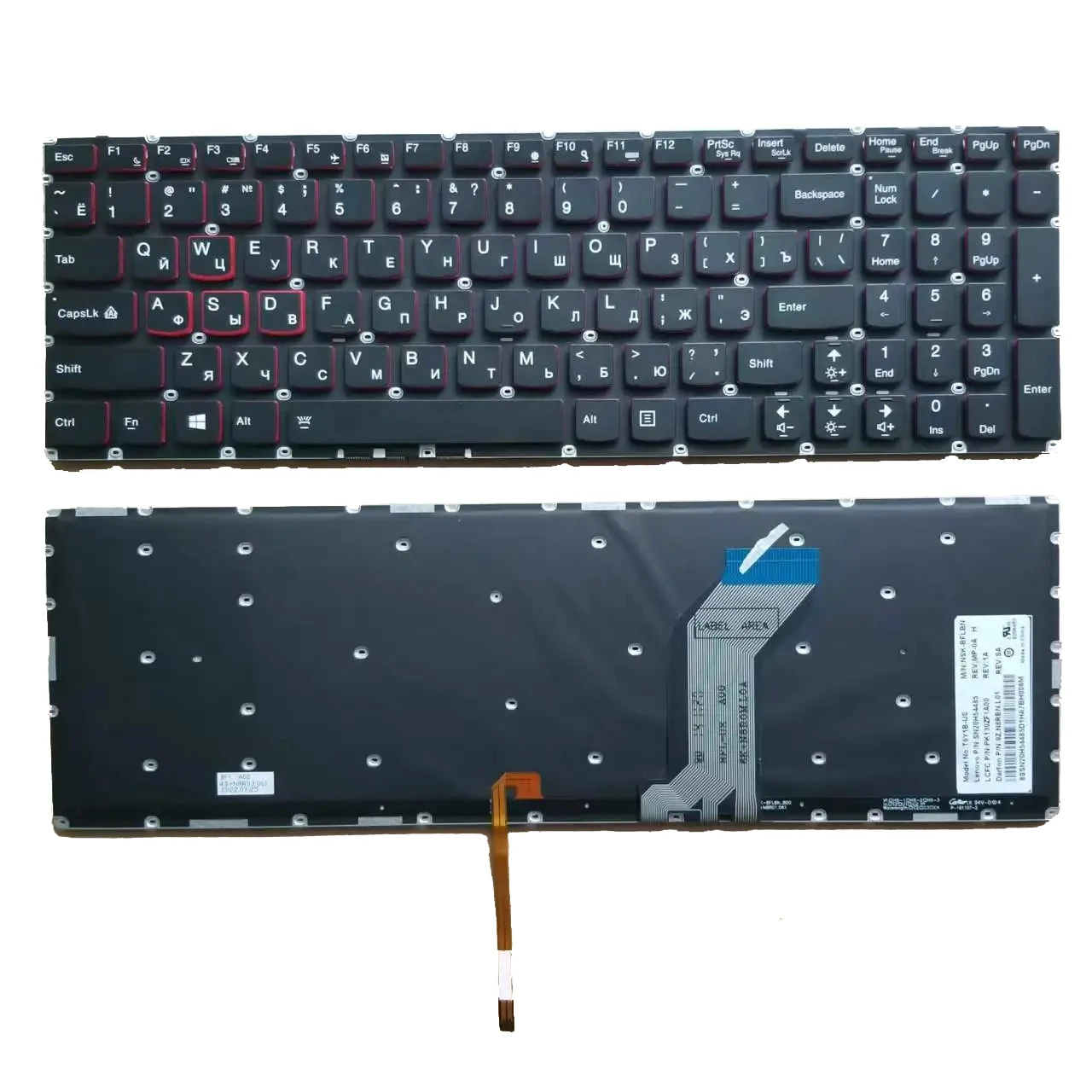 

New US Russian Keyboard For Lenovo Ideapad Y700 Y700-15 Y700-15ISK Y700-15ACZ Y700-17ISK Y700-15ISE Backlit English RU