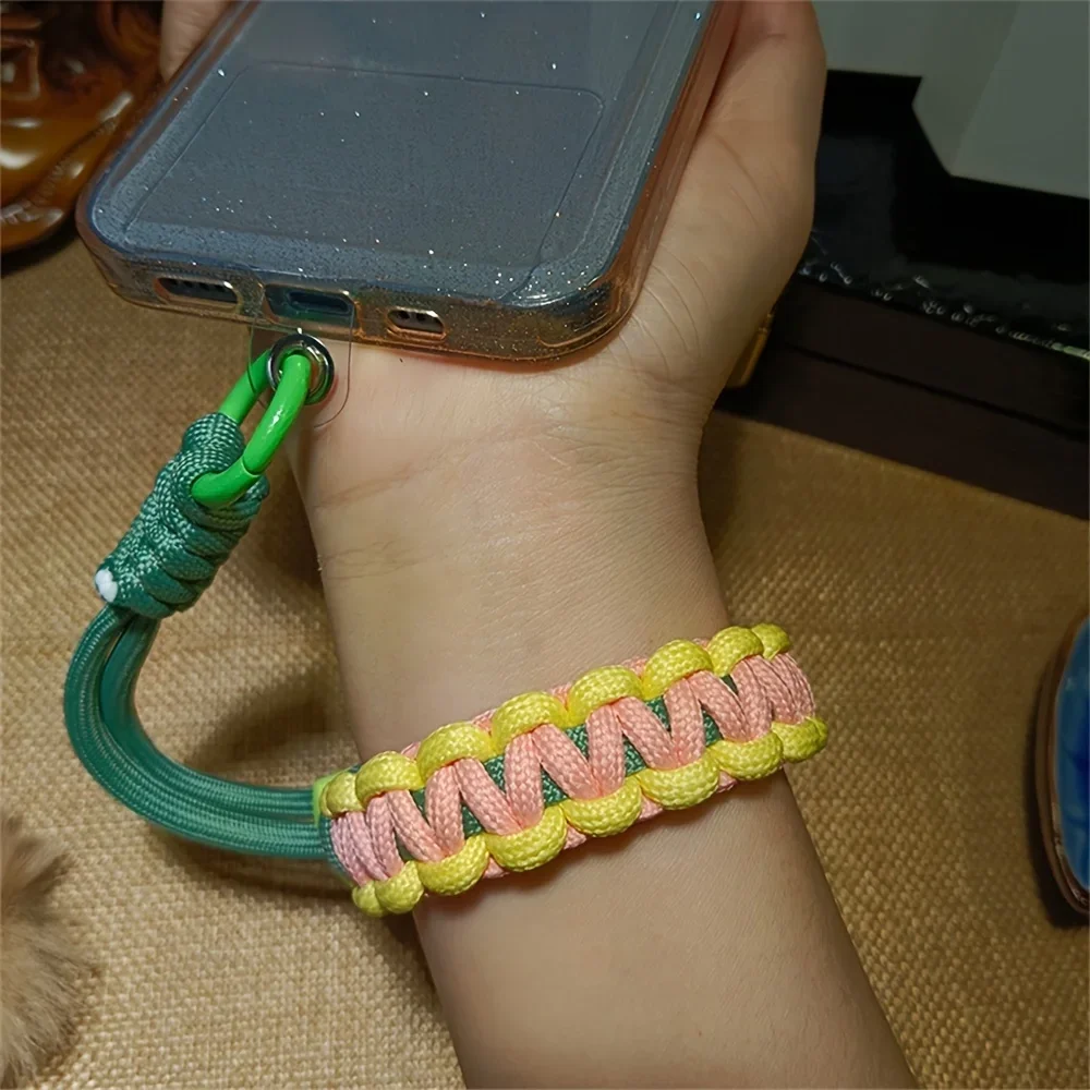 Geflochtenes Telefon-Lanyard für das Handgelenk, kurzes Lanyard, Anti-Verlust, Anti-Drop-Telefon-Lanyard, Schlüssel-Kamera-Lanyard