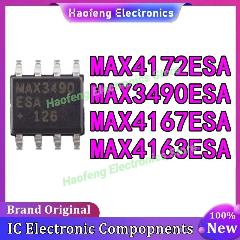 10PCS MAX3490ESA MAX4163ESA MAX4167ESA MAX4172ESA SOP-8 IC Chip 100% New Original in stock