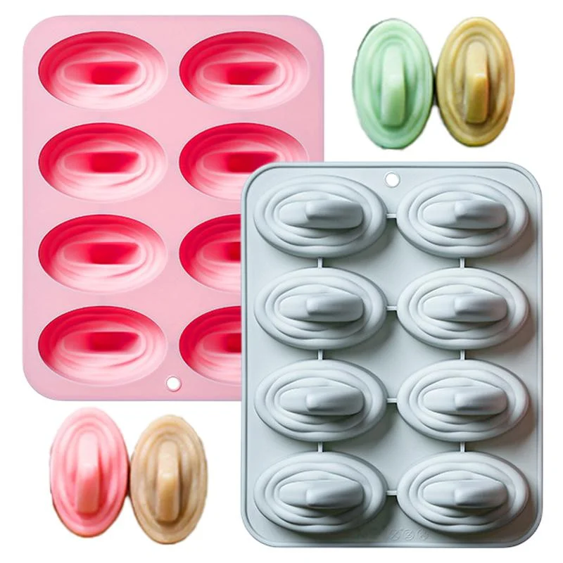 8-hole Shark Fin Shape Cake Silicone Mold Three-dimensional Ice Grid Chocolate Mould Baking Accessories