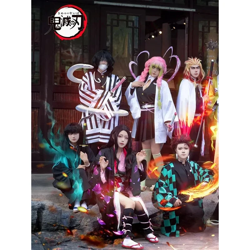 أزياء هاني 2025 شيطان القاتل التأثيرية انمي ياباني كارتون Nezuko Shinobu Mitsuri Tsuyuri Kanao كيمونو عباءة موحدة إعلان ☆ ★ ww