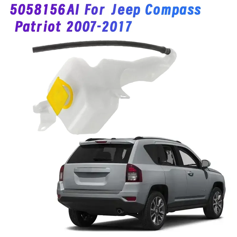 Coolant Reservoir Expansion Tank With Cap 5058156AI For Jeep Compass / Patriot 2007-2017 Antifreeze Recovery Water Tank