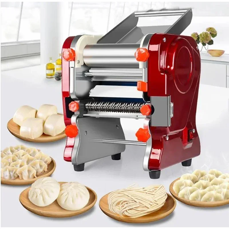 200mm Wide Electric Dough Sheeter for Household/commercial Stainless Steel Noodle Maker Dough Roller Presser Machine