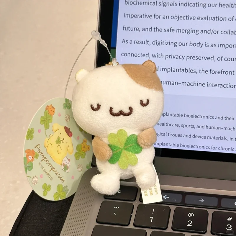 Nieuwe Masyumaro Pluizige Fuwa Nyanko Muffin Kat Pluche Sleutelhanger Anime Cartoon Pop Speelgoed Tas Speelgoed Girly Verjaardagscadeau