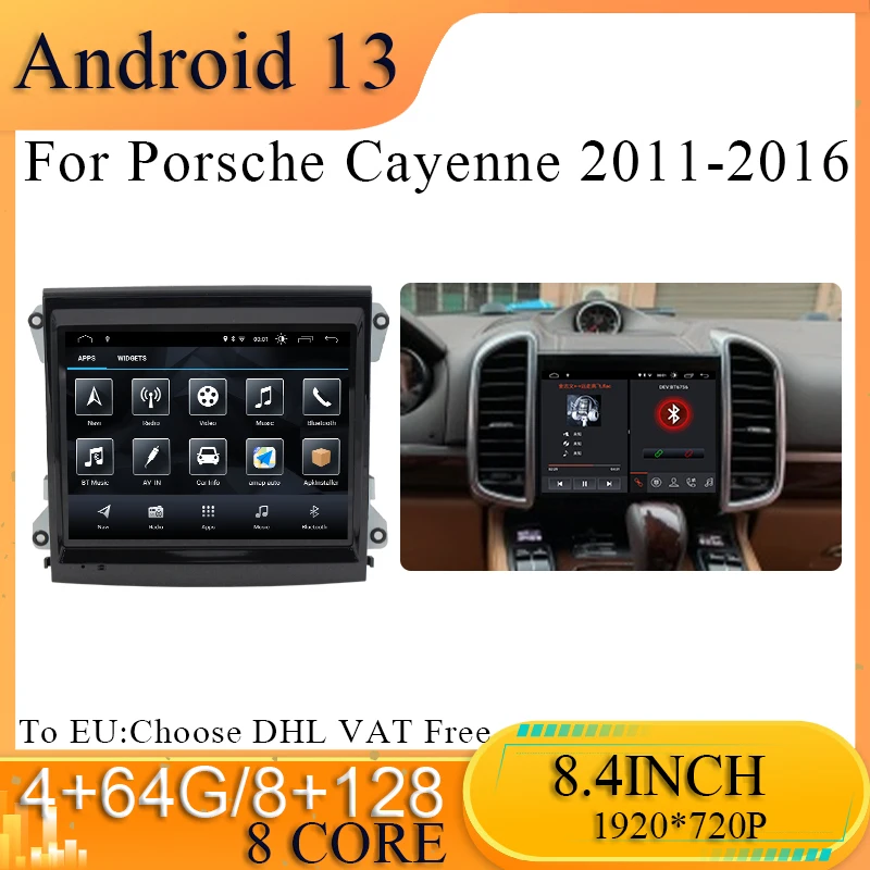 Upgrade Screen Android 13 For Porsche Cayenne Carplay Auto Car Multimedia Player Radio Navigation With IPS HD Screen Car play 4G