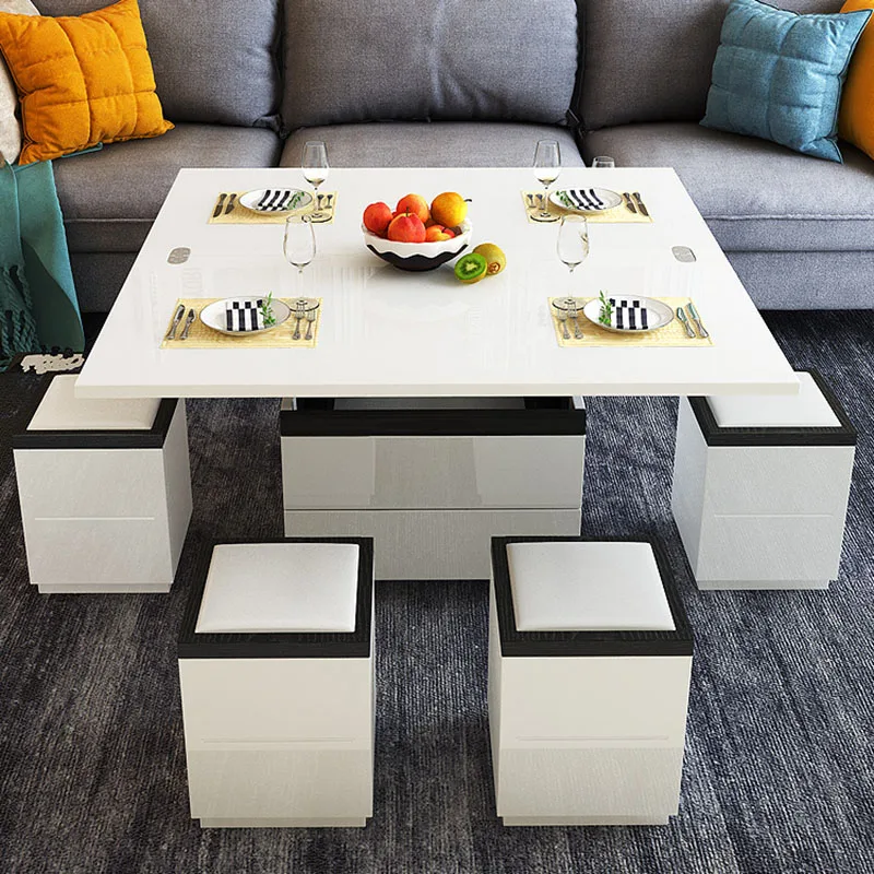 

Living Room Bedroom Coffee Table Trau Modern Organizer White Mobile Coffee Table Nordic Mesa Lateral Couchtisch Home Furniture