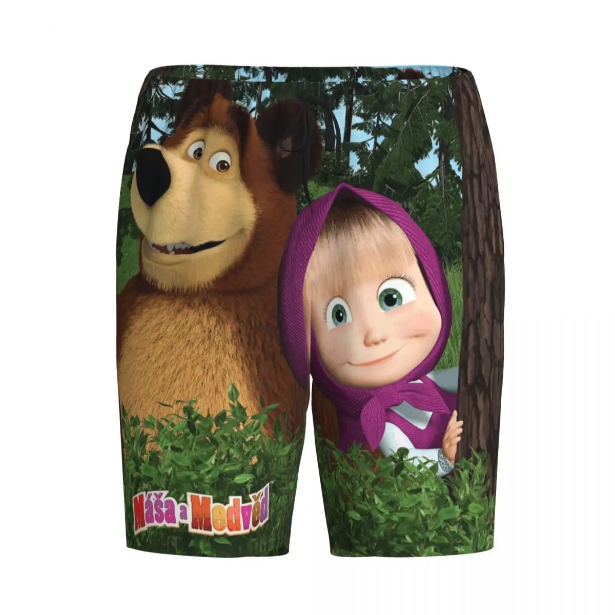 

Custom Cartoon Masha And The Bears Shorts Sleeping Pants Men Pajama Pants Lounge Sleep Sleepwear Bottoms